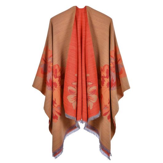 Chal Dividido Jacquard Grueso y Cálido - Estilo Europeo y Americano - Image 16