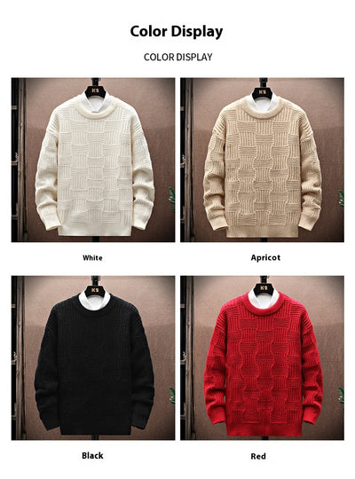 Suéter Básico Manga Larga Cuello Redondo para Hombre - Image 11