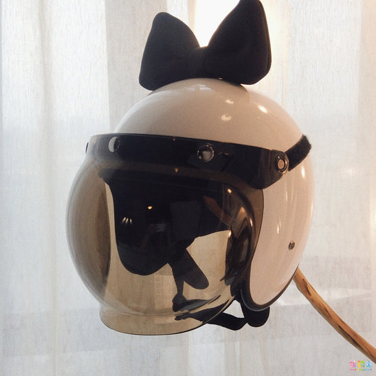 Adorno para Casco de Moto - Moño Decorativo Algodón Espacial Niña Cute - Image 8