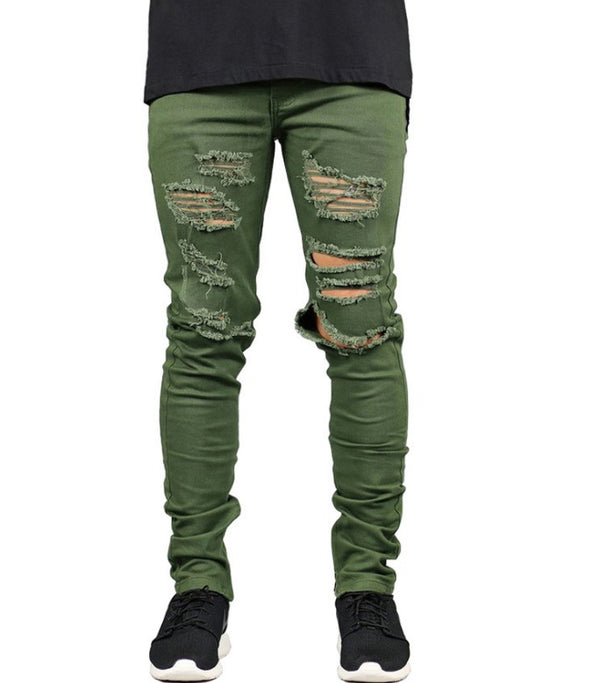 Jeans Skinny Rotos con Stretch