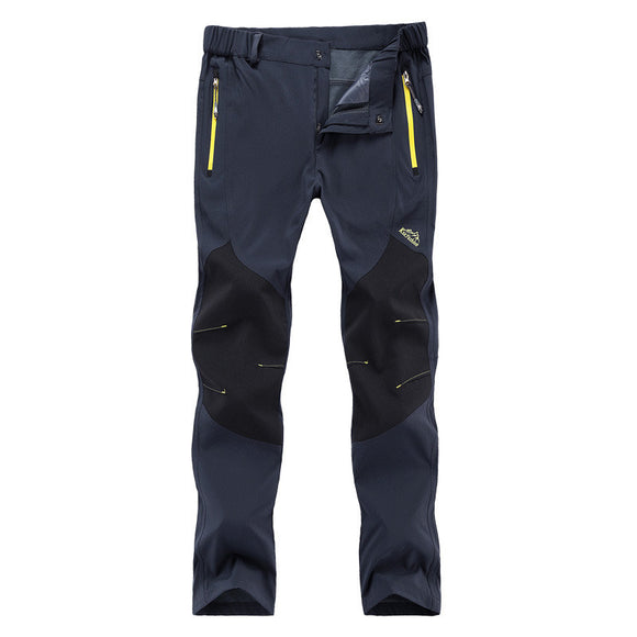 Pantalones de Senderismo Talla Grande Elásticos de Secado Rápido