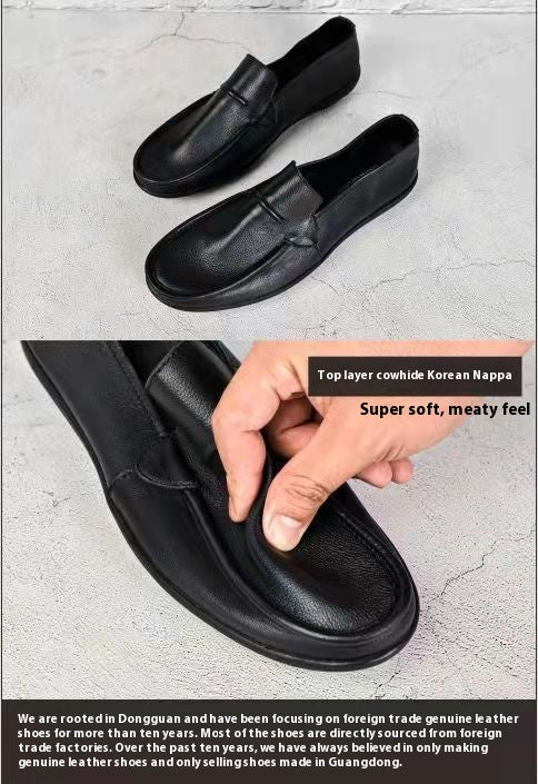 Zapatos Casuales de Cuero con Suela Suave para Hombre - Image 8