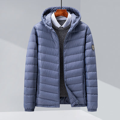 Chaqueta de Plumas para Hombre, Corte Slim Estilo Coreano - Image 4