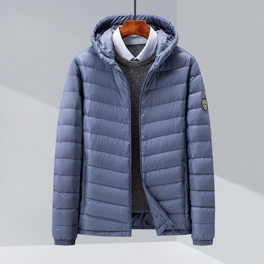 Chaqueta de Plumas para Hombre, Corte Slim Estilo Coreano - Image 4