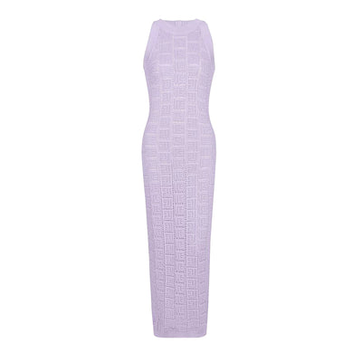 Chaleco Vestido Tejido Calado Manga Larga Cuello Redondo - Image 13