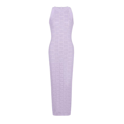 Chaleco Vestido Tejido Calado Manga Larga Cuello Redondo - Image 13