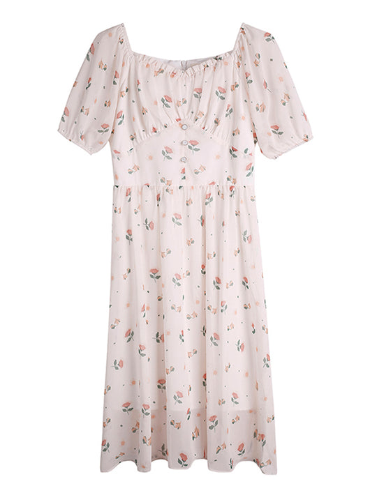 Vestido de Verano Chiffon Floral Romántico para Mujer - Image 11