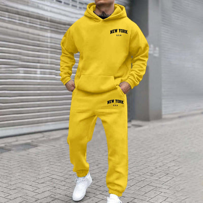 Sudadera con Capucha Forrada en Polar con Diseño Estampado para Hombre - Image 8