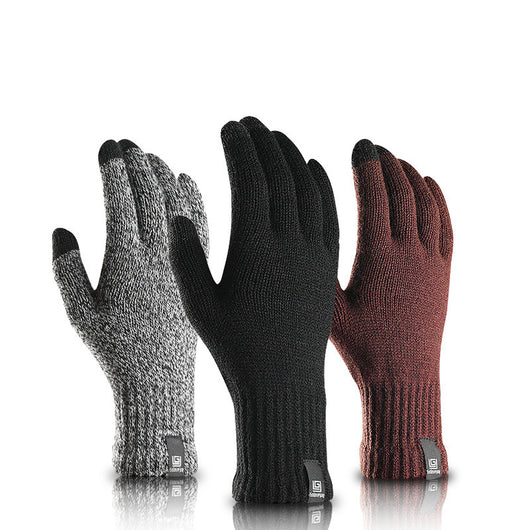 Guantes de Punto Térmicos con Pantalla Táctil, Forro de Terciopelo y Lana Gruesa Impermeable al Frío - Image 10