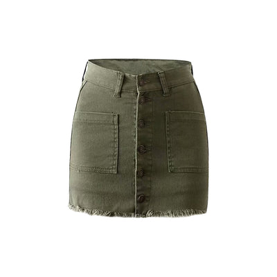 Falda Vaquera Cintura Alta Slim con Personalidad - Image 4