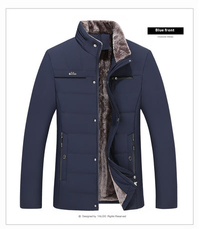 Abrigo Acolchado de Algodón para Papá - Chaqueta Cálida Otoño Invierno - Image 20