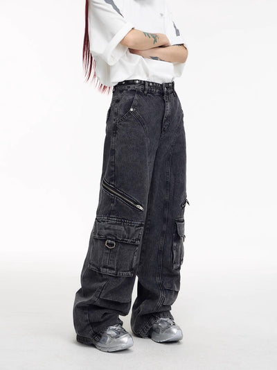 Pantalones Vaqueros Estilo Vintage Americano con Costuras de Diseño - Image 35