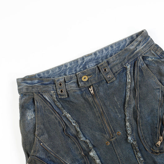 Pantalones Vaqueros Oversized Estilo Urbano Americano Corte Pesado - Image 20