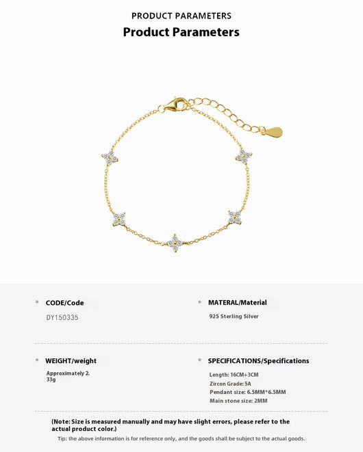 Collar y Pulsera de Plata Esterlina 925 Diseño Estrellado con Zirconia para Mujer - Image 16