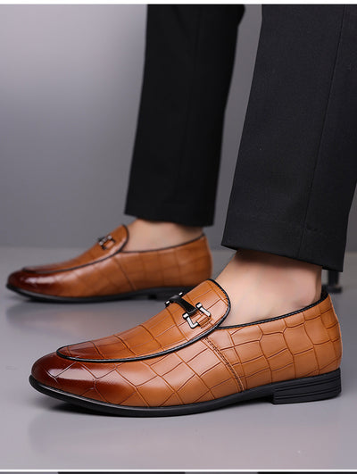 Zapatos de Cuero Ligeros Talla Grande Estilo Cuadros Lujo Premium - Image 20