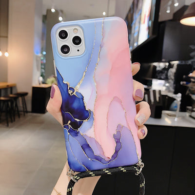 Funda para iPhone con Patrón Mármol y Cordón Ajustable - Image 19