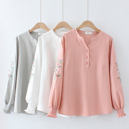 Sudadera Casual Slim con Bordado para Primavera