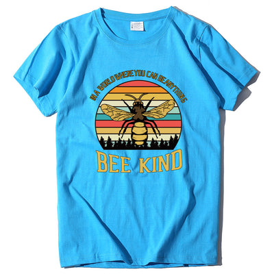 Camiseta Suelta Estampado Abeja con Letras - Diseño Moderno y Cómodo - Image 10