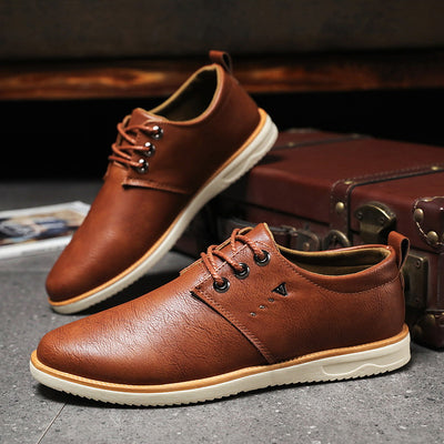 Zapatos Casuales de Cuero Negro Impermeables para Hombre - Image 6