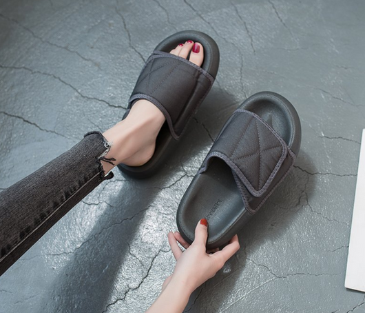 Pantuflas Mujer Primavera Plataforma Impermeable Boca Abierta - Image 9
