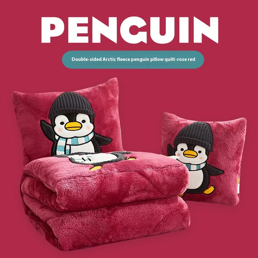Almohada Manta Térmica Reversible 3D Pingüino - Dos en Uno - Image 10