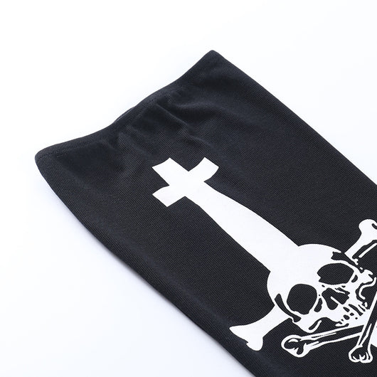 Medias Largas Calavera para Mujer - Diseño Halloween Hasta la Rodilla - Image 3