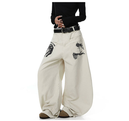 Pantalones Casuales Unisex con Bolsillos Invertidos y Diseño de Cuchilla Curva - Image 9