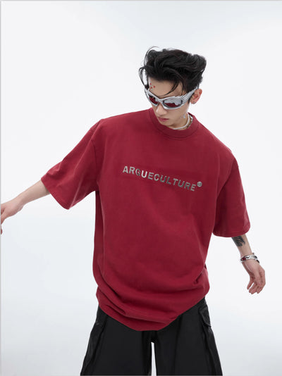 Camiseta de Algodón con Hombros Acolchados y Efecto Desgastado - Image 14
