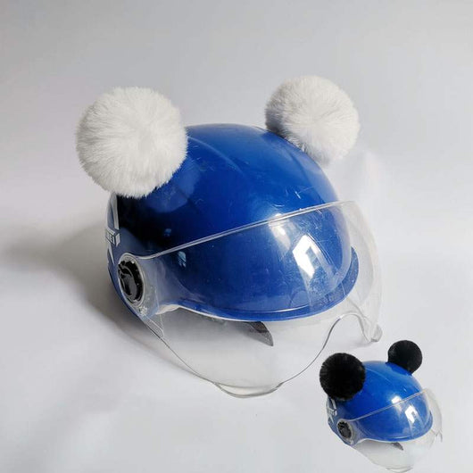 Adornos para Casco de Esquí - Orejas Peludas con Personalidad Divertida