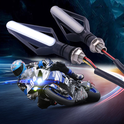 Direccionales LED Secuenciales para Moto con Luz de Freno