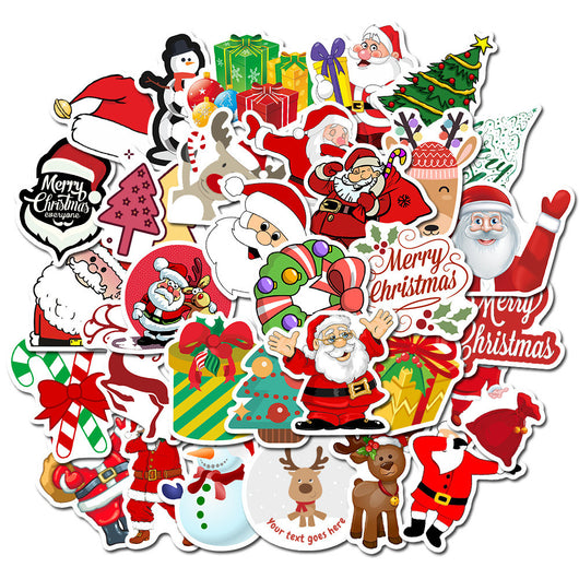 50 Pegatinas Navideñas Impermeables con Diseños Graffiti - Image 4