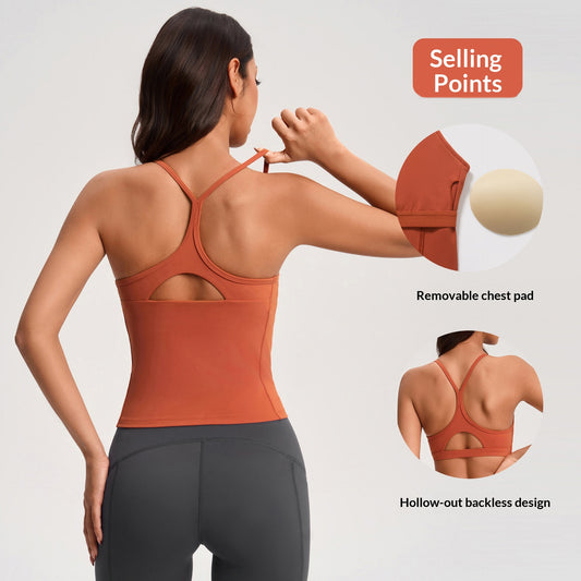 Top Deportivo para Yoga con Tirantes Finos y Espalda Descubierta - Image 2