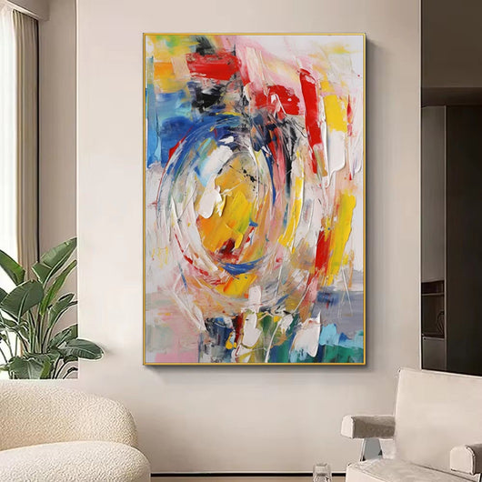 Cuadro Abstracto Moderno Pintado a Mano - Arte en Lienzo para Sala de Estar - Image 9