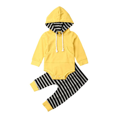 Conjunto Infantil de Algodón: Suéter Rayado y Pantalón a Juego - Image 14