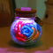 Botella de Luz Nocturna con Flores Eternas y Estrella de la Suerte - Regalo Romántico Luminoso