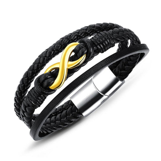 Pulsera de Cuero Genuino Estilo Vintage