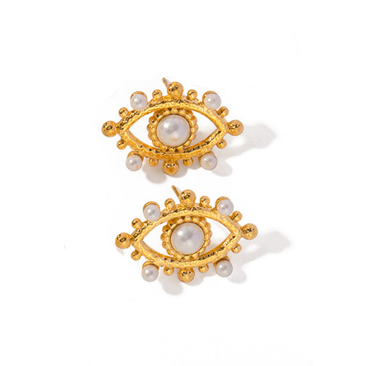Aretes de Encaje Calado Diseño Lujo Europeo y Americano - Image 2