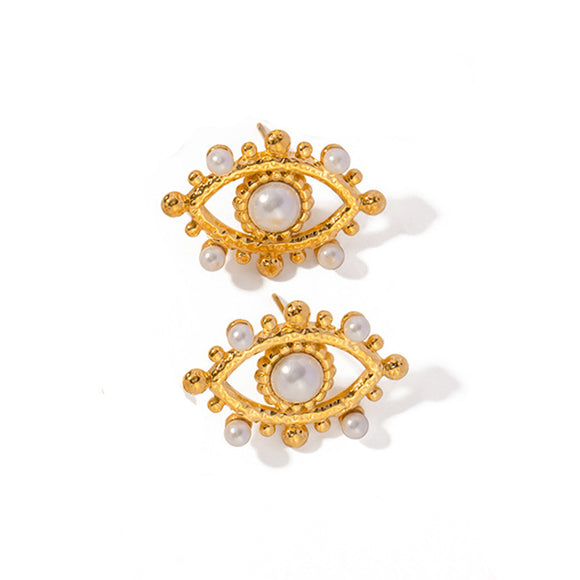 Aretes de Encaje Calado Diseño Lujo Europeo y Americano