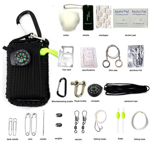 Kit de Supervivencia y Emergencia Outdoor con Cuerda Tejida a Mano - Image 4