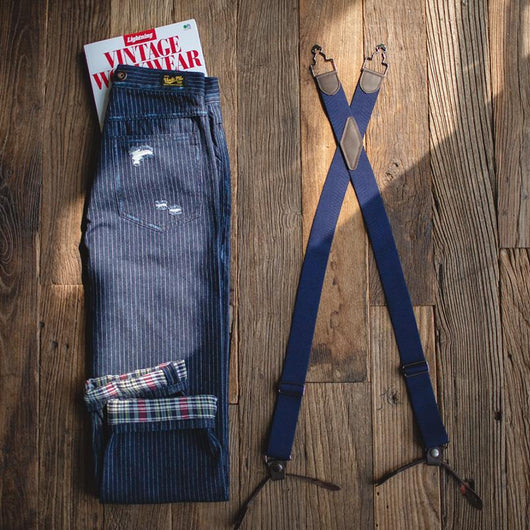 Pantalones Casuales Retro Japoneses con Detalle Tooling para Hombre