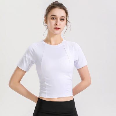 Playera de Yoga Transpirable de Manga Corta para Mujer - Image 8