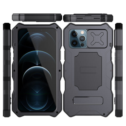 Funda Protectora 3 en 1 con Espejo y Soporte Metálico para iPhone - Image 6