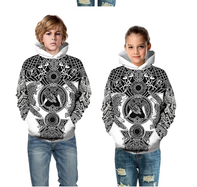 Sudadera Hoodie Suelta con Estampado Digital de Moda - Image 10