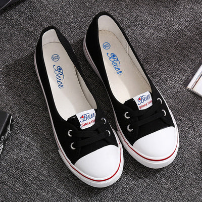 Zapatos de Lona Cómodos para Mujer con Suela Plana y Transpirabilidad