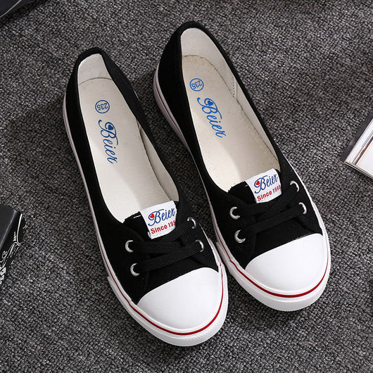 Zapatos de Lona Cómodos para Mujer con Suela Plana y Transpirabilidad