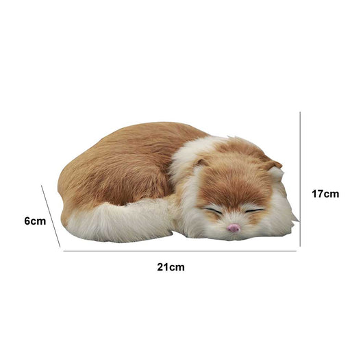 Juguete para Gatos de Cuero Sintético - Gato Durmiente Adorable - Image 3