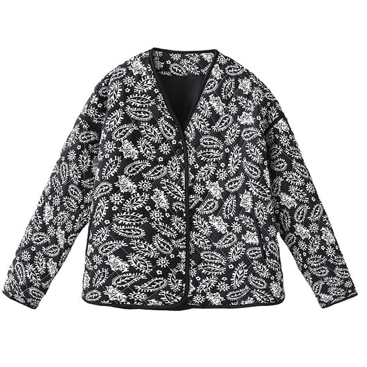 Chaqueta Casual para Mujer con Estampado y Escote en V - Estilo Europeo - Image 3