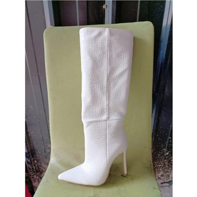 Botas de Tacón Stiletto Punta Afilada Talla Grande para Mujer - Image 25