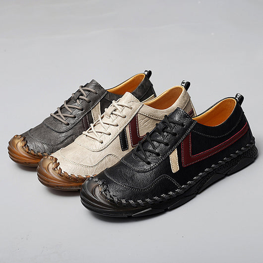 Zapatos Casuales Negros de Cuero Tendon - Estilo Trendy Diario - Image 12