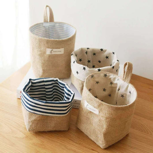 Bolsa de Almacenamiento de Yute para Baño y Escritorio - Image 21